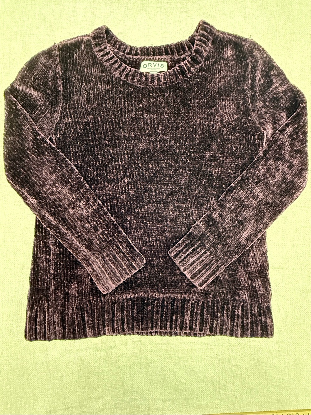 Orvis Women's Plush Chenille Crewneck Sweater - Plum